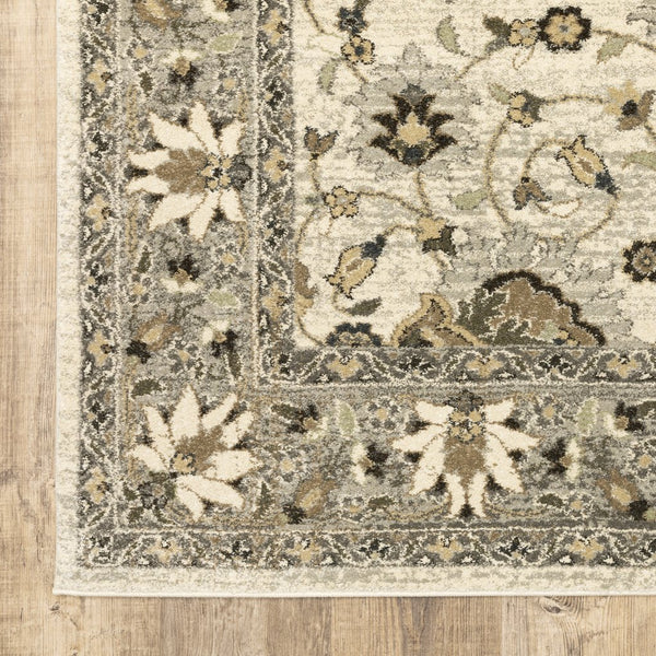 Oriental Weavers Florence Luxuriously Soft Indoor Area Rug - Textured Polypropylene With Earthy Tones & Global Flair Beige,Grey Polypropylene F5508i160230st