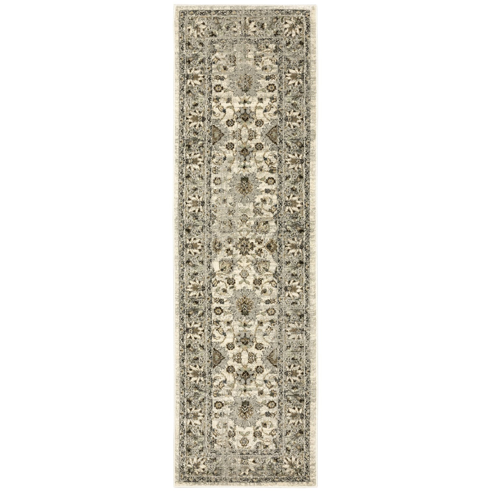 Oriental Weavers Florence Luxuriously Soft Indoor Area Rug - Textured Polypropylene With Earthy Tones & Global Flair Beige,Grey Polypropylene F5508i068230st