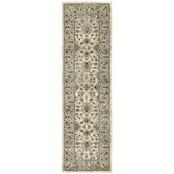 Oriental Weavers Florence Luxuriously Soft Indoor Area Rug - Textured Polypropylene With Earthy Tones & Global Flair Beige,Grey Polypropylene F5508i068230st