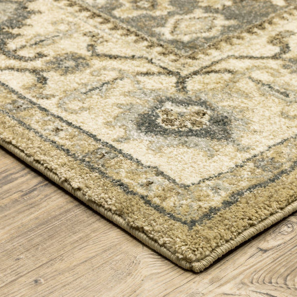 Oriental Weavers Florence Luxuriously Soft Indoor Area Rug - Traditional Global Design With Earthy Tones And Elegance Beige,Grey Polypropylene F661i6068230st