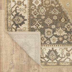 Oriental Weavers Florence Luxuriously Soft Indoor Area Rug - Traditional Global Design With Earthy Tones And Elegance Beige,Grey Polypropylene F661i6068230st