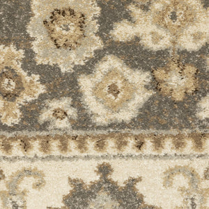 Oriental Weavers Florence Luxuriously Soft Indoor Area Rug - Traditional Global Design With Earthy Tones And Elegance Beige,Grey Polypropylene F661i6068230st
