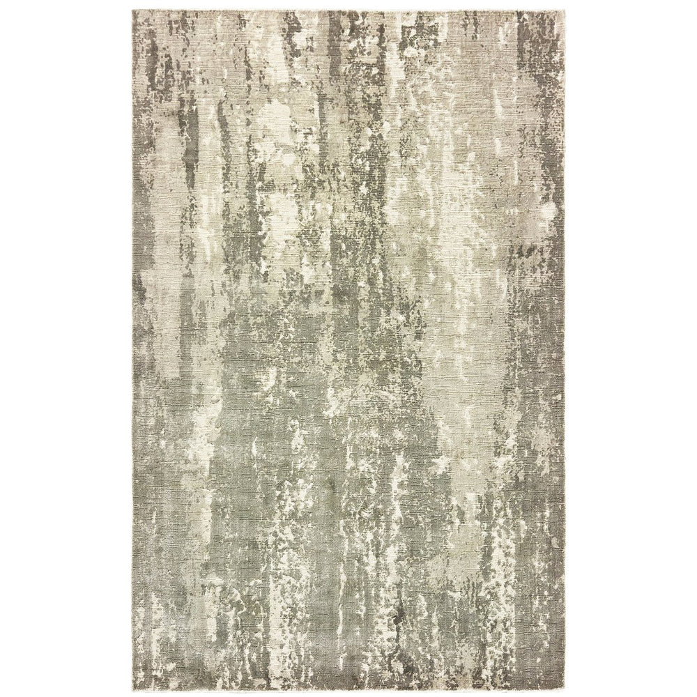 Oriental Weavers Formations Luxurious Hand-carved Abstract Area Rug With Nature-inspired Colors For Elegant Spaces Grey,Ivory Viscose F70006305427st