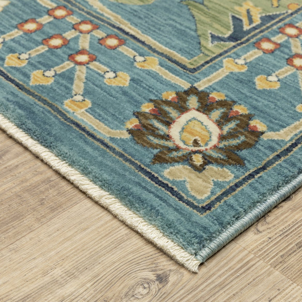 Oriental Weavers Francesca Indoor Area Rug – Softened Jewel Tones With Nature-inspired Patterns For Modern Spaces Blue,Multi Polypropylene Ffr01e300394st