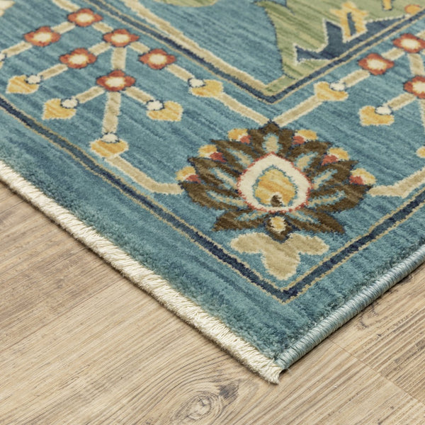 Oriental Weavers Francesca Indoor Area Rug – Softened Jewel Tones With Nature-inspired Patterns For Modern Spaces Blue,Multi Polypropylene Ffr01e068235st