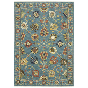 Oriental Weavers Francesca Indoor Area Rug – Softened Jewel Tones With Nature-inspired Patterns For Modern Spaces Blue,Multi Polypropylene Ffr01e300394st