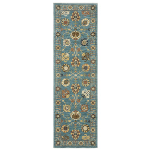 Oriental Weavers Francesca Indoor Area Rug – Softened Jewel Tones With Nature-inspired Patterns For Modern Spaces Blue,Multi Polypropylene Ffr01e068235st