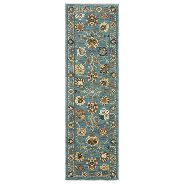 Oriental Weavers Francesca Indoor Area Rug – Softened Jewel Tones With Nature-inspired Patterns For Modern Spaces Blue,Multi Polypropylene Ffr01e068235st