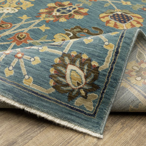Oriental Weavers Francesca Indoor Area Rug – Softened Jewel Tones With Nature-inspired Patterns For Modern Spaces Blue,Multi Polypropylene Ffr01e068235st