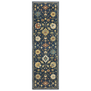 Oriental Weavers Francesca Indoor Area Rug - Elegant Jewel Tones With Nature-inspired Patterns For Stylish Decor Blue,Gold Polypropylene Ffr02l068235st