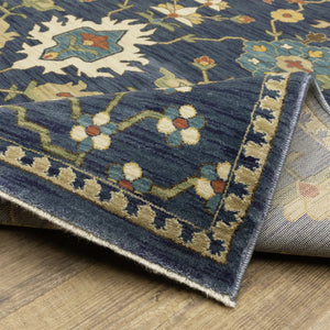 Oriental Weavers Francesca Indoor Area Rug - Elegant Jewel Tones With Nature-inspired Patterns For Stylish Decor Blue,Gold Polypropylene Ffr02l068235st