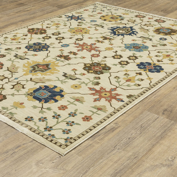 Oriental Weavers Francesca Indoor Area Rug - Elegant Jewel Tones With Nature-inspired Patterns For Any Space Ivory,Gold Polypropylene Ffr02m160235st