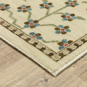 Oriental Weavers Francesca Indoor Area Rug - Elegant Jewel Tones With Nature-inspired Patterns For Any Space Ivory,Gold Polypropylene Ffr02m160235st