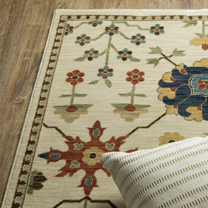 Oriental Weavers Francesca Indoor Area Rug - Elegant Jewel Tones With Nature-inspired Patterns For Any Space Ivory,Gold Polypropylene Ffr02m160235st