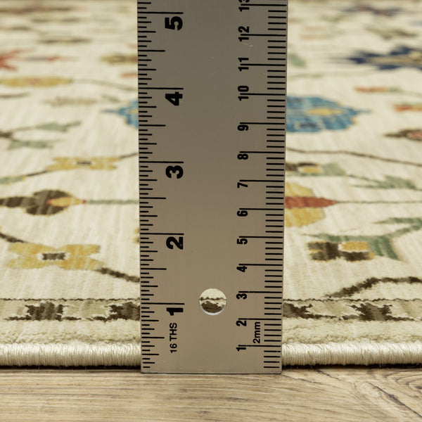 Oriental Weavers Francesca Indoor Area Rug - Elegant Jewel Tones With Nature-inspired Patterns For Any Space Ivory,Gold Polypropylene Ffr02m160235st