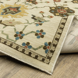 Oriental Weavers Francesca Indoor Area Rug - Elegant Jewel Tones With Nature-inspired Patterns For Any Space Ivory,Gold Polypropylene Ffr02m160235st