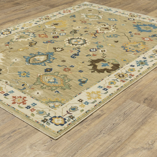 Oriental Weavers Francesca Indoor Area Rug With Jewel Tones And Nature-inspired Patterns For Modern Living Spaces Beige,Multi Polypropylene Ffr04e060092st