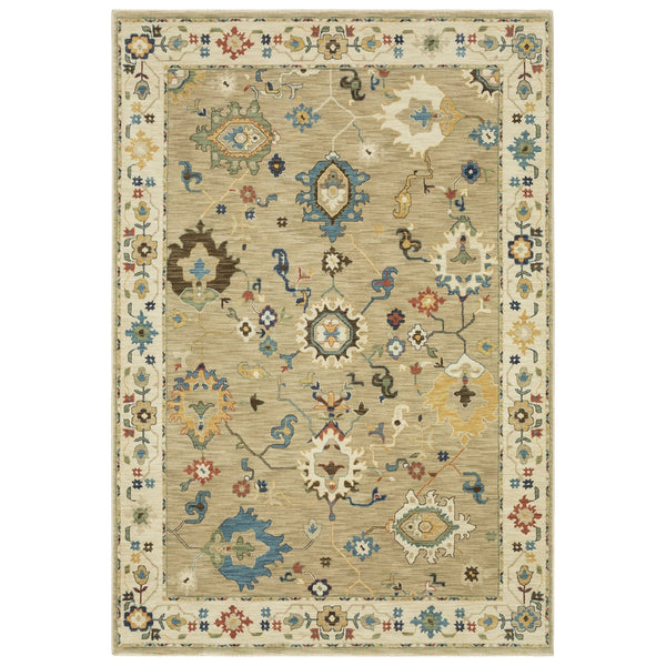 Oriental Weavers Francesca Indoor Area Rug With Jewel Tones And Nature-inspired Patterns For Modern Living Spaces Beige,Multi Polypropylene Ffr04e060092st
