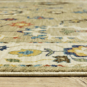 Oriental Weavers Francesca Indoor Area Rug With Jewel Tones And Nature-inspired Patterns For Modern Living Spaces Beige,Multi Polypropylene Ffr04e068235st