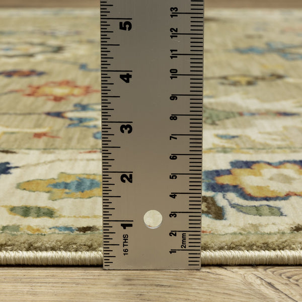 Oriental Weavers Francesca Indoor Area Rug With Jewel Tones And Nature-inspired Patterns For Modern Living Spaces Beige,Multi Polypropylene Ffr04e068235st