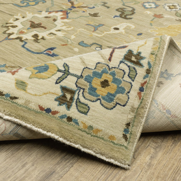 Oriental Weavers Francesca Indoor Area Rug With Jewel Tones And Nature-inspired Patterns For Modern Living Spaces Beige,Multi Polypropylene Ffr04e068235st