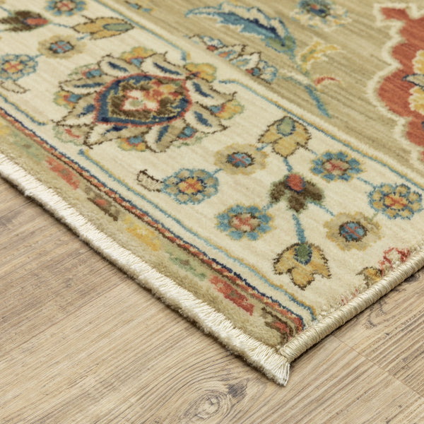 Oriental Weavers Francesca Indoor Area Rug – Softened Jewel Tones With Nature-inspired Neutrals For Modern Spaces Tan,Multi Polypropylene Ffr05d160235st