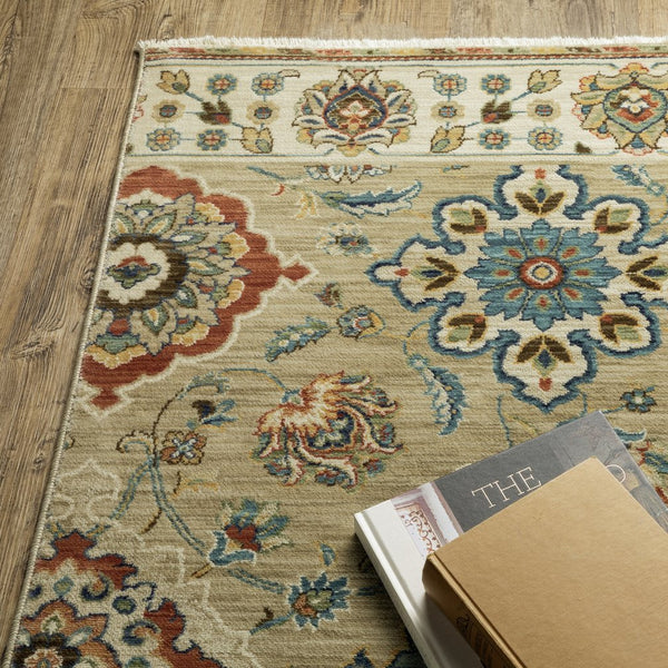 Oriental Weavers Francesca Indoor Area Rug – Softened Jewel Tones With Nature-inspired Neutrals For Modern Spaces Tan,Multi Polypropylene Ffr05d160235st