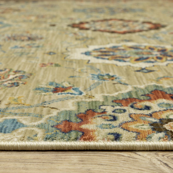 Oriental Weavers Francesca Indoor Area Rug – Softened Jewel Tones With Nature-inspired Neutrals For Modern Spaces Tan,Multi Polypropylene Ffr05d160235st