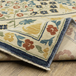Oriental Weavers Francesca Indoor Area Rug - Softened Jewel Tones With Nature-inspired Patterns For Elegant Spaces Ivory,Multi Polypropylene Ffr06b300394st