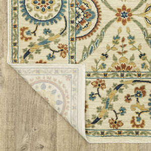 Oriental Weavers Francesca Indoor Area Rug - Softened Jewel Tones And Nature-inspired Patterns For Elegant Spaces Ivory,Multi Polypropylene Ffr07a100153st