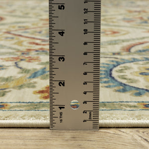 Oriental Weavers Francesca Indoor Area Rug - Softened Jewel Tones And Nature-inspired Patterns For Elegant Spaces Ivory,Multi Polypropylene Ffr07a100153st