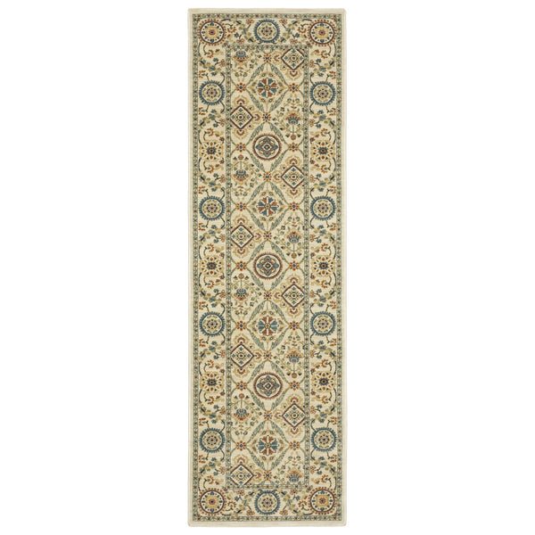 Oriental Weavers Francesca Indoor Area Rug - Softened Jewel Tones And Nature-inspired Patterns For Elegant Spaces Ivory,Multi Polypropylene Ffr07a068235st