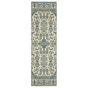 Oriental Weavers Francesca Indoor Area Rug: Softened Jewel Tones & Nature-inspired Patterns For Elegant Spaces Ivory,Blue Polypropylene Ffr08h068235st