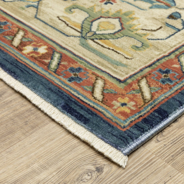 Oriental Weavers Francesca Indoor Area Rug - Softened Jewel Tones With Nature-inspired Patterns For Elegant Spaces Blue,Multi Polypropylene Ffr09f100153st