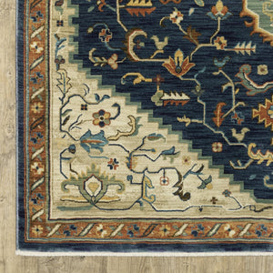 Oriental Weavers Francesca Indoor Area Rug - Softened Jewel Tones With Nature-inspired Patterns For Elegant Spaces Blue,Multi Polypropylene Ffr09f100153st