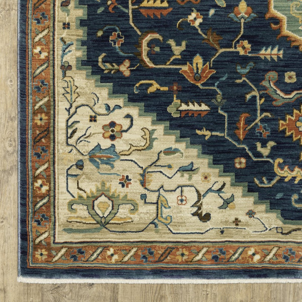 Oriental Weavers Francesca Indoor Area Rug - Softened Jewel Tones With Nature-inspired Patterns For Elegant Spaces Blue,Multi Polypropylene Ffr09f100153st