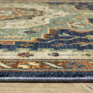 Oriental Weavers Francesca Indoor Area Rug - Softened Jewel Tones With Nature-inspired Patterns For Elegant Spaces Blue,Multi Polypropylene Ffr09f100153st