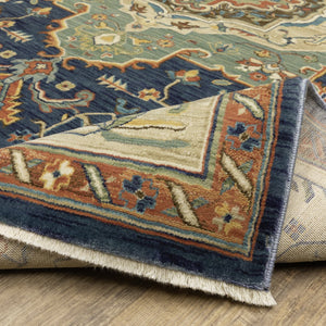 Oriental Weavers Francesca Indoor Area Rug - Softened Jewel Tones With Nature-inspired Patterns For Elegant Spaces Blue,Multi Polypropylene Ffr09f100153st