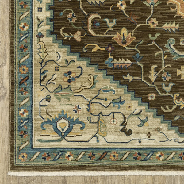 Oriental Weavers Francesca Indoor Area Rug - Softened Jewel Tones With Traditional Patterns For Elegant Home Décor Brown,Orange Polypropylene Ffr09m100153st