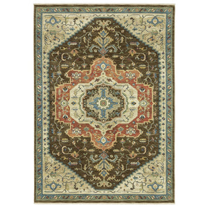 Oriental Weavers Francesca Indoor Area Rug - Softened Jewel Tones With Traditional Patterns For Elegant Home Décor Brown,Orange Polypropylene Ffr09m100153st