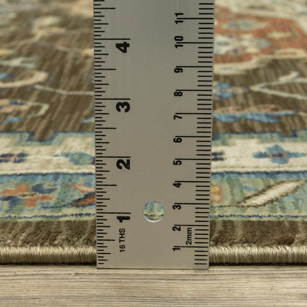 Oriental Weavers Francesca Indoor Area Rug - Softened Jewel Tones With Traditional Patterns For Elegant Home Décor Brown,Orange Polypropylene Ffr09m100153st