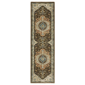 Oriental Weavers Francesca Indoor Area Rug - Softened Jewel Tones With Traditional Patterns For Elegant Home Décor Brown,Orange Polypropylene Ffr09m068235st