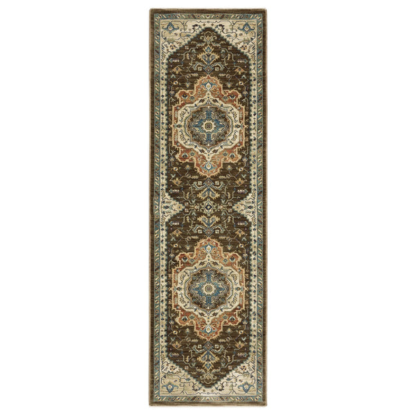 Oriental Weavers Francesca Indoor Area Rug - Softened Jewel Tones With Traditional Patterns For Elegant Home Décor Brown,Orange Polypropylene Ffr09m068235st