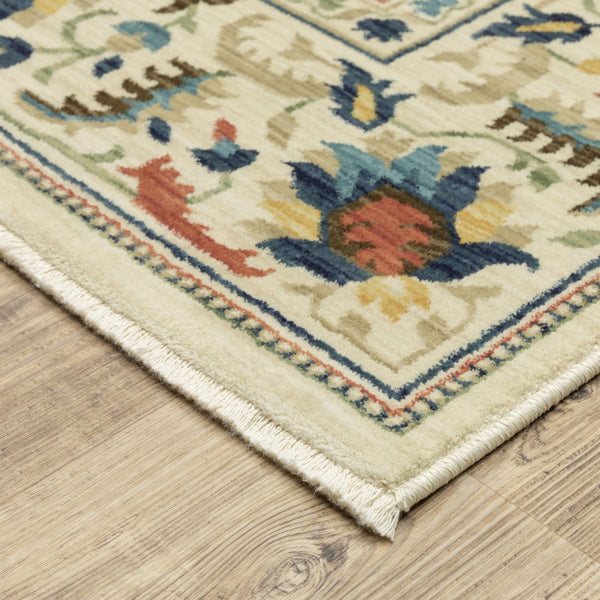 Oriental Weavers Francesca Softened Jewel Tone Indoor Area Rug - Elegant Patterns And Nature-inspired Neutrals Ivory,Multi Polypropylene Ffr10a160235st