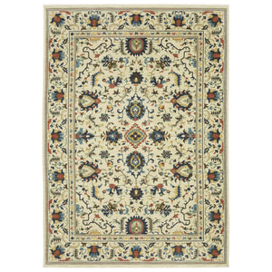 Oriental Weavers Francesca Softened Jewel Tone Indoor Area Rug - Elegant Patterns And Nature-inspired Neutrals Ivory,Multi Polypropylene Ffr10a160235st