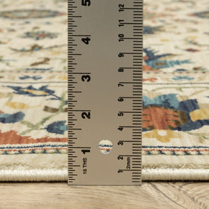 Oriental Weavers Francesca Softened Jewel Tone Indoor Area Rug - Elegant Patterns And Nature-inspired Neutrals Ivory,Multi Polypropylene Ffr10a160235st