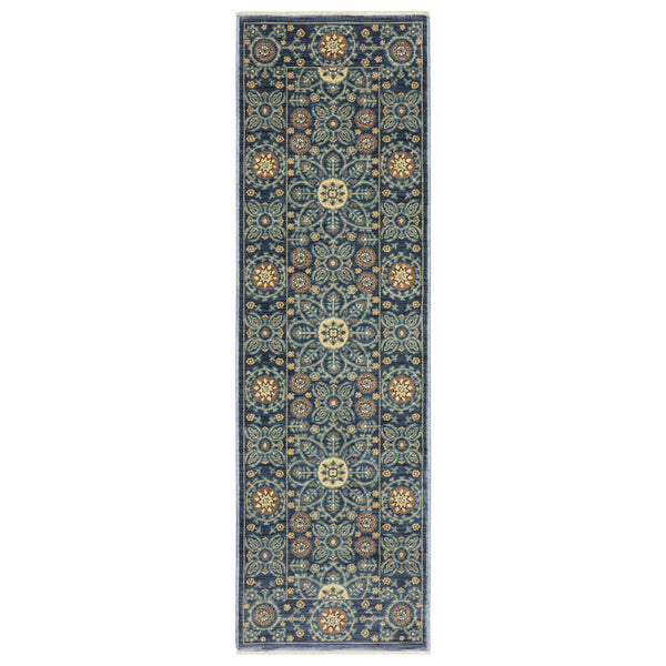 Oriental Weavers Francesca Indoor Area Rug - Softened Jewel Tones And Nature-inspired Patterns For Elegant Spaces Blue,Rust Polypropylene Ffr11b068235st