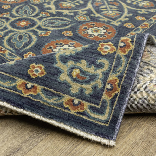 Oriental Weavers Francesca Indoor Area Rug - Softened Jewel Tones And Nature-inspired Patterns For Elegant Spaces Blue,Rust Polypropylene Ffr11b200296st