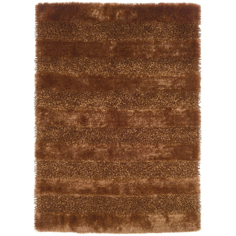 Oriental Weavers Fusion Shag Indoor Area Rug - Luxurious Plush Texture With Lustrous Sheen For Stylish Homes Brown Polyester Fsn27203244335st