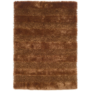 Oriental Weavers Fusion Shag Indoor Area Rug - Luxurious Plush Texture With Lustrous Sheen For Stylish Homes Gold Polyester Fsn27205244335st